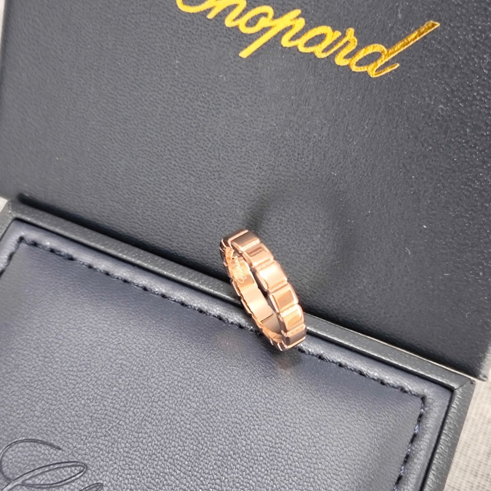Chopard Rose Gold Segmented Women's Band Ring